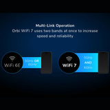 NETGEAR® Orbi RBE973 (BE27000) Quad-Band WiFi 7 Mesh - 3 node
