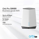 Netgear Orbi Pro SXK80 (AX6000) Tri-Band WiFi-6 Mesh For Business - 2 node