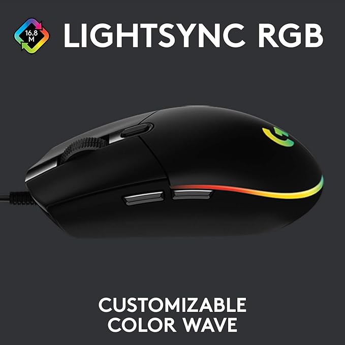 Logitech G203 LIGHTSYNC RGB Wired Mouse