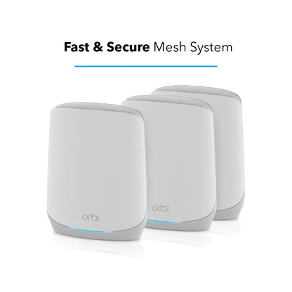 Netgear Orbi RBK763 (AX5400) Tri-Band WiFi-6 Mesh - 3 node