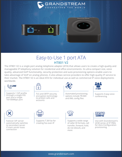 Grandstream HT801 v2