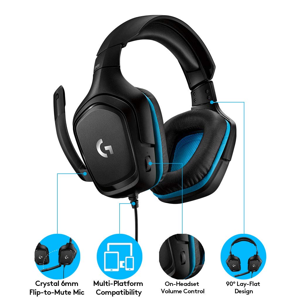 Logitech G431 7.1 Surround Sound Gaming Headset