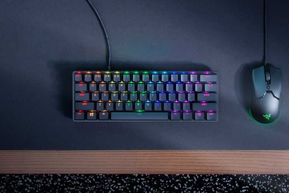 Razer Huntsman Mini - 60% Optical Gaming Keyboard (Clicky Purple Switc ...